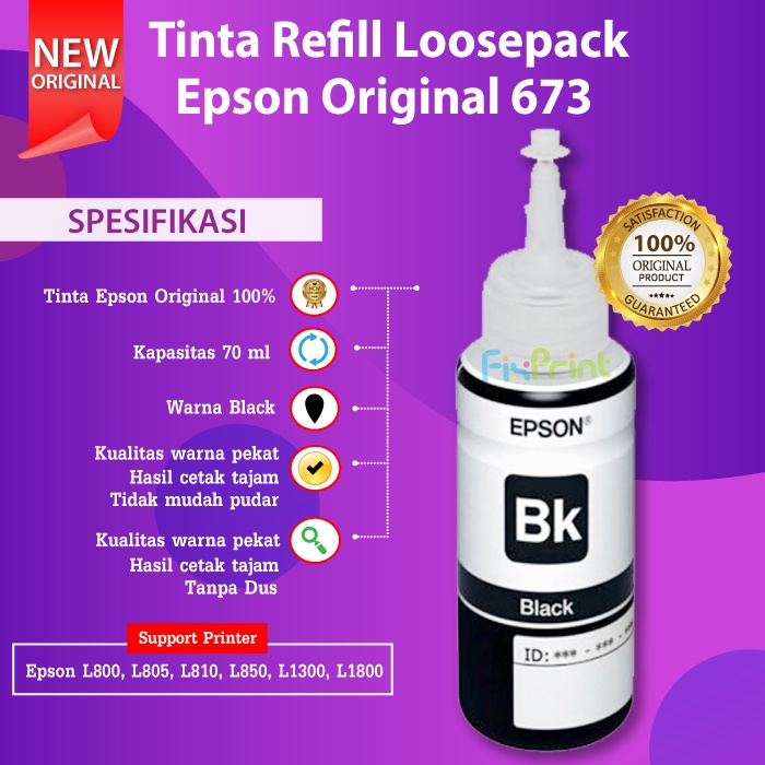 Jual Tinta Epson T Original Loosepack Cyan Magenta Yellow Black