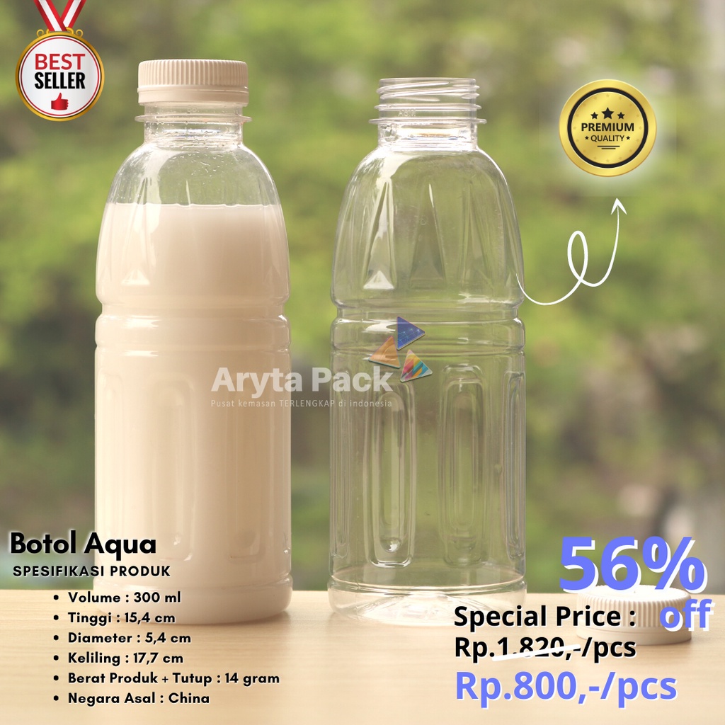 Jual Botol Plastik Pet Ml Aqua Aneka Minuman Mineral Jus Susu Kopi