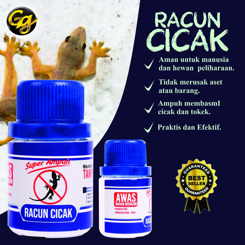 Jual RACUN CICAK DAN TOKEK OBAT CICAK DAN TOKEK PEMBASMI CICAK DAN