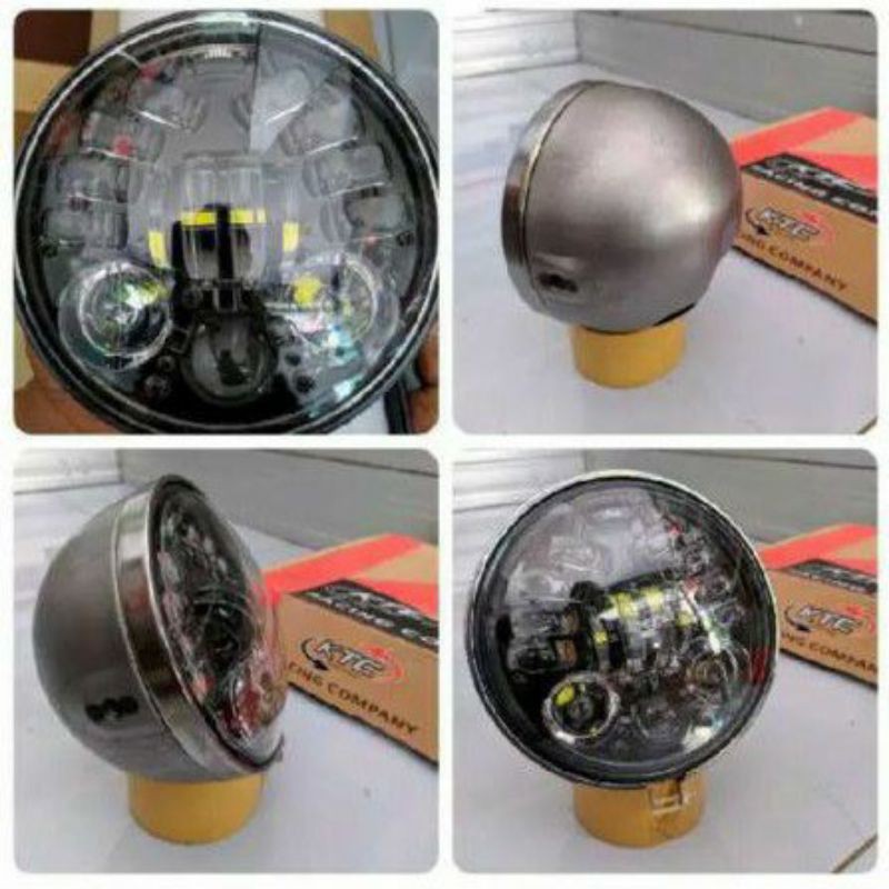 Jual Lampu Depan Daymaker 16 Led Ukuran 5 75 Inch Set Batok Lamapu L2g