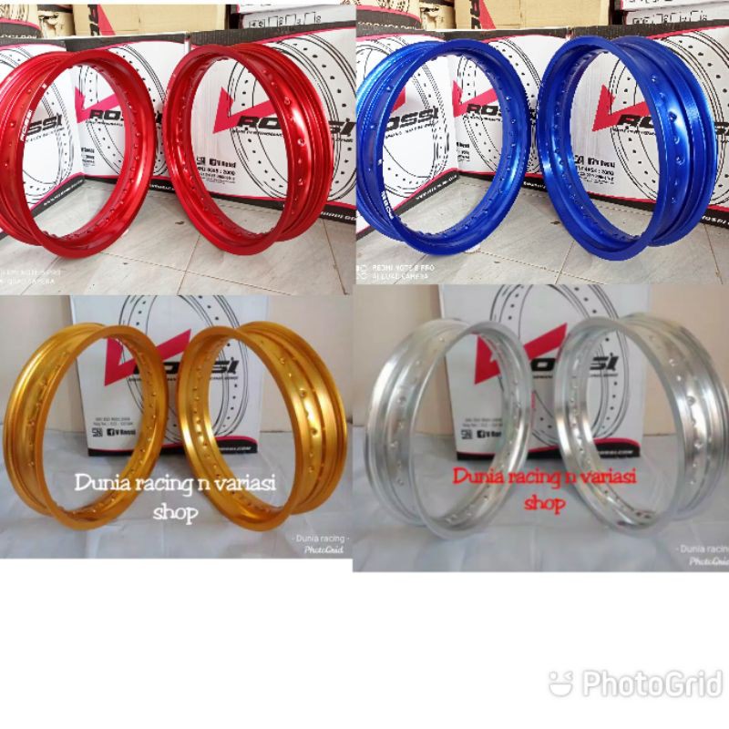 Jual Velg Rossi 215 250 300 350 17 Ada GOLD Biru Merah Silver Hitam