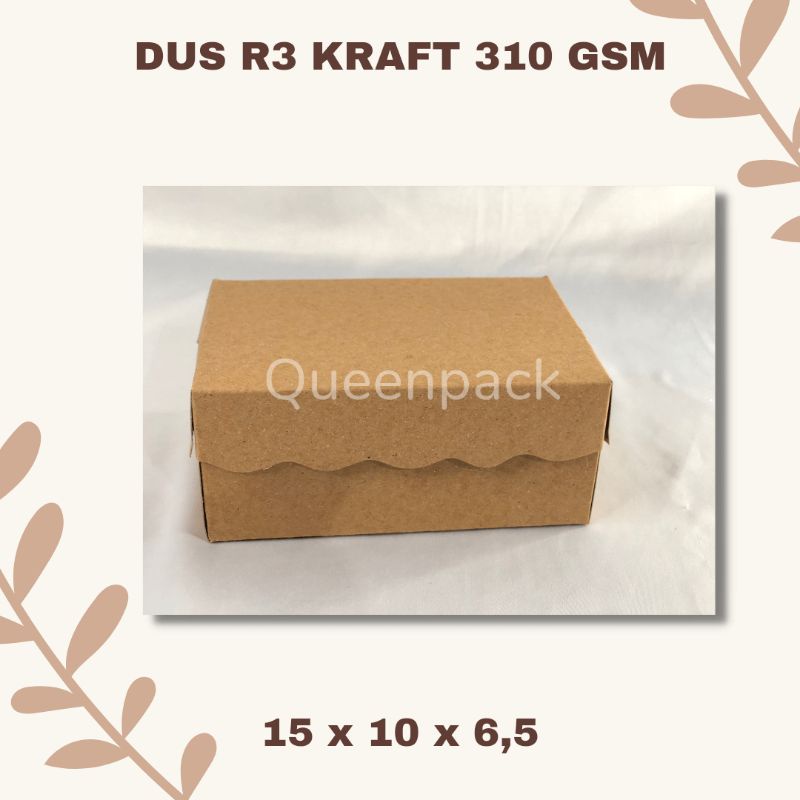 Jual DUS KRAFT R3 310 GSM BOX KRAFT R3 310 GSM SNACK BOX KARDUS