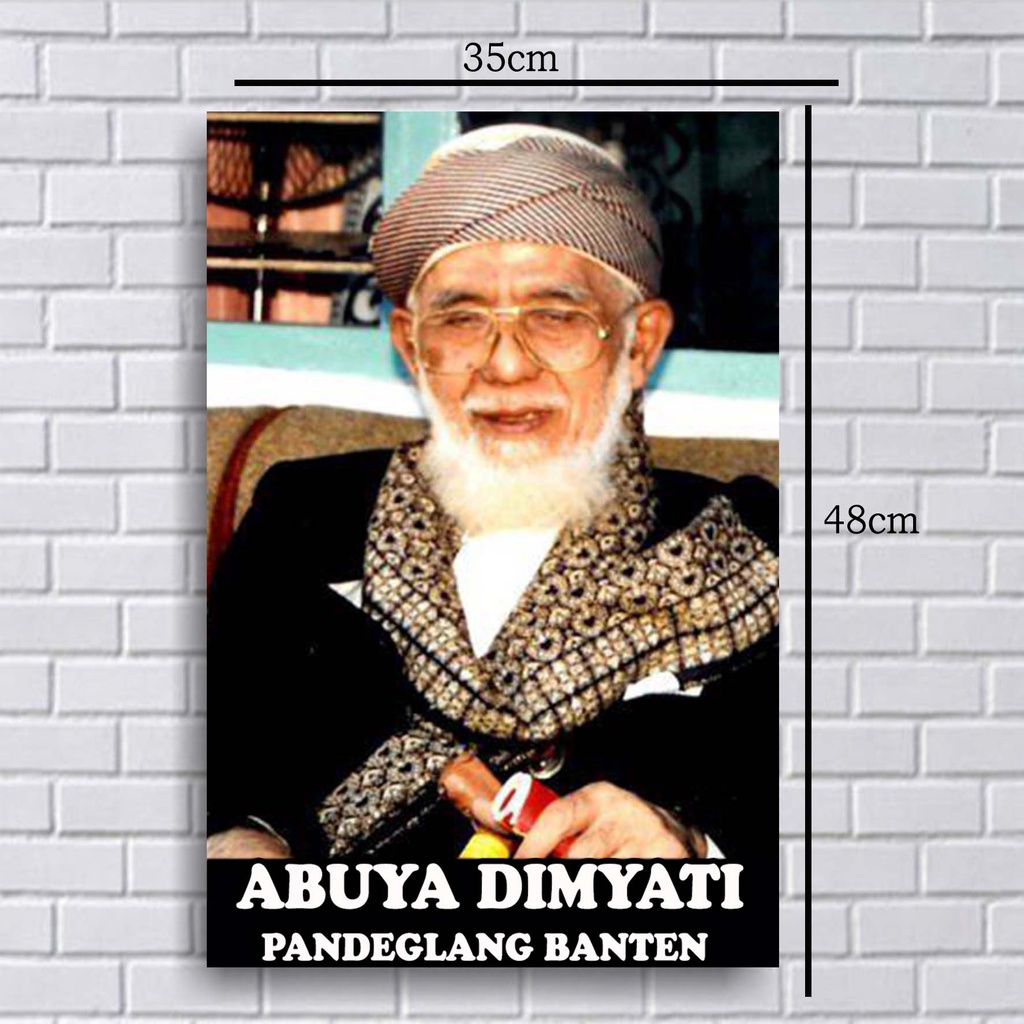 Jual Poster Abuya Dimyati Foto Abuya Dimyati Poster Islami Hiasan