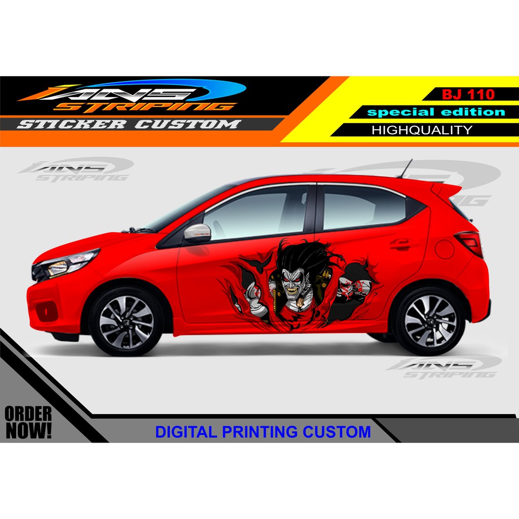 Jual Sticker Decal Honda Brio Promo Stiker Mobil Agya Ayla Sticker