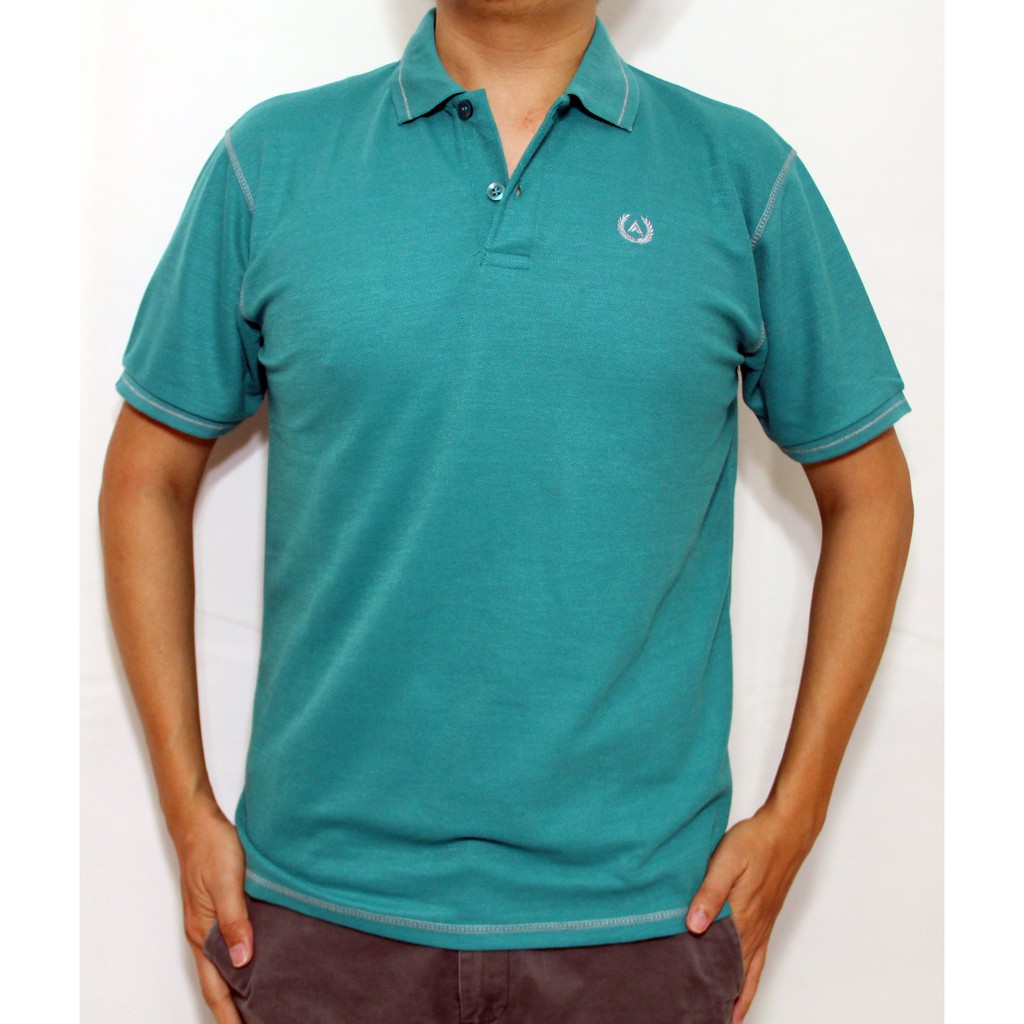 Jual Kaos Polo Pria Kerah Warna Hijau Tosca Model Obras A