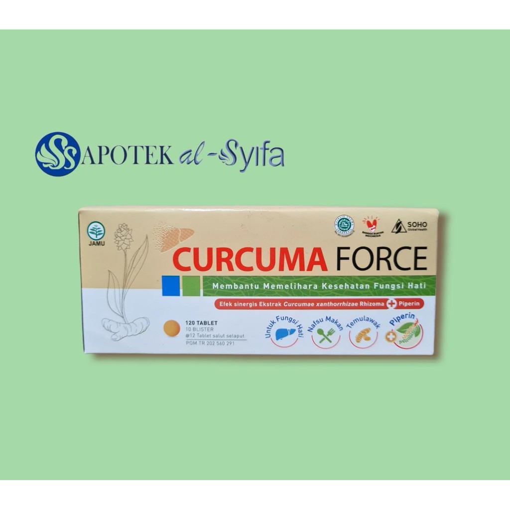 Jual Curcuma Force Memelihara Kesehatan Fungsi Hati Penambah Nafsu