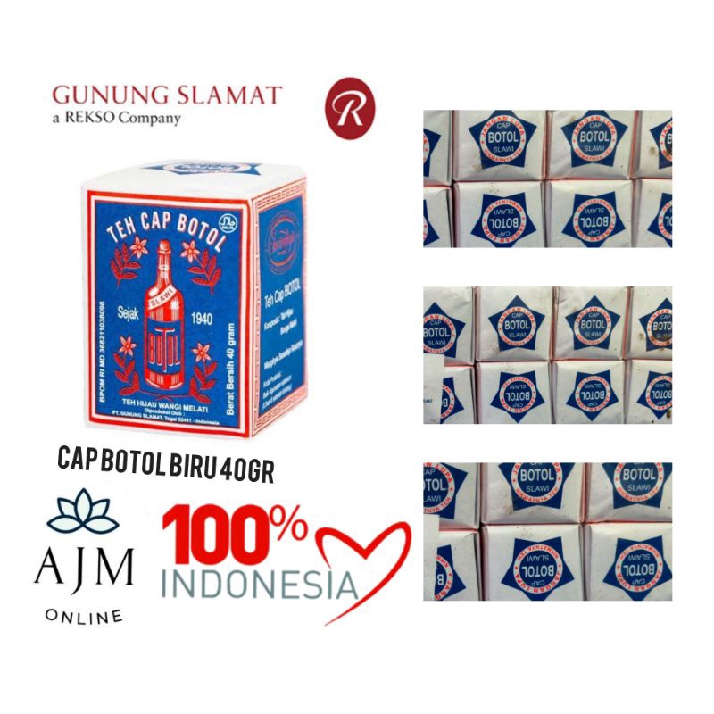 Jual Teh Cap Botol Biru 40gr Shopee Indonesia