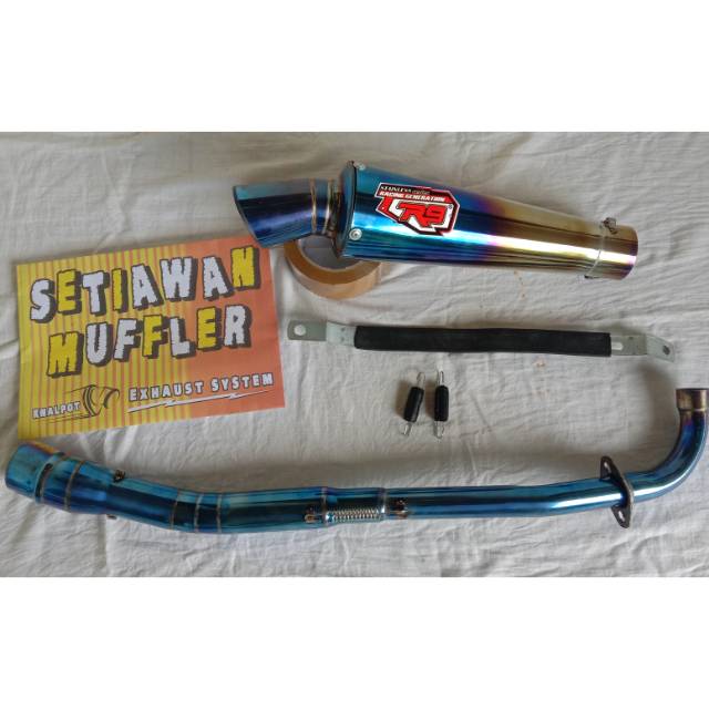 Jual Knalpot R Blue Moon Motor Bebek Smash Vega Jupiter Revo Blade