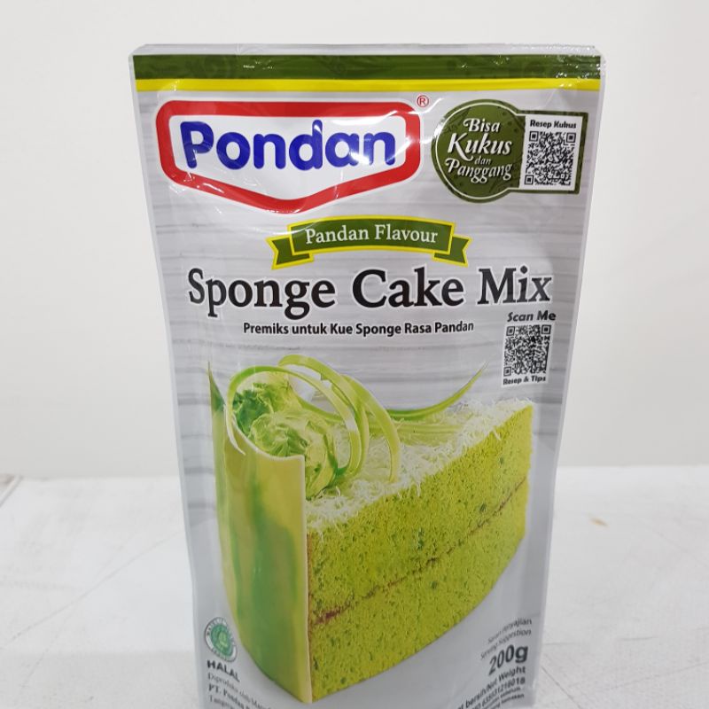 Jual Pondan Sponge Cake Mix Pandan 200gr Shopee Indonesia