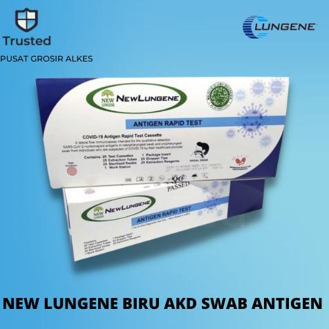 Jual Promo New Lungene Biru Swab Antigen Rapid Test Detect Omicorn