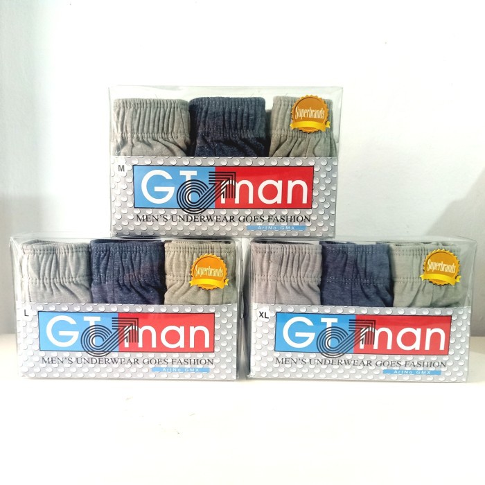 Jual 3 Celana Dalam Pria GT Man GMX CD Underwear Shopee Indonesia