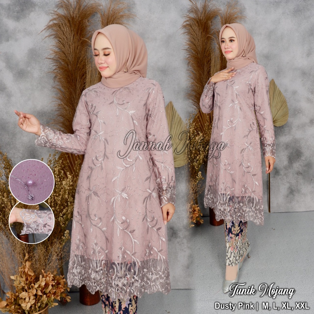 Jual Cod Setelan Kebaya Modern Tille Tunik Tille Baju Kebaya Modern