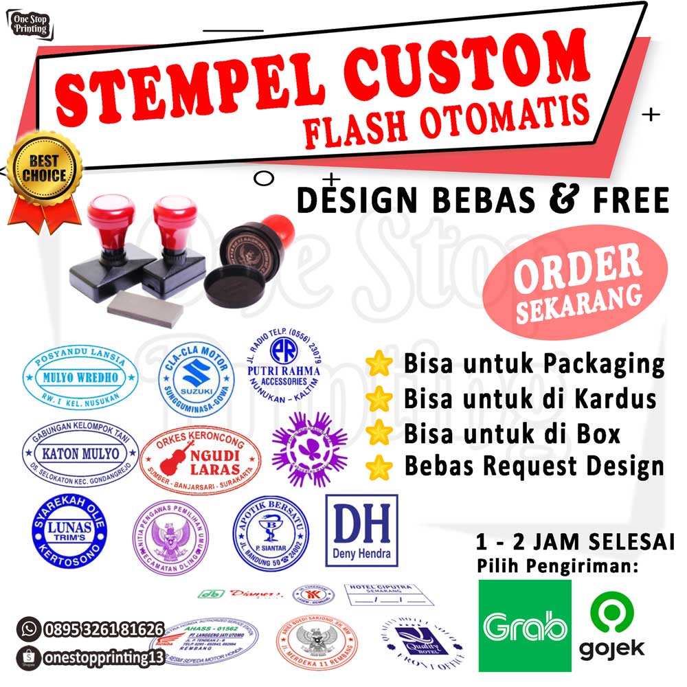 Jual Stempel Stempel Custom Stampel Custom Stempel Nama Stempel