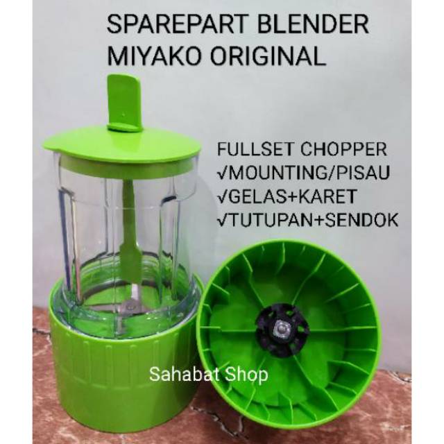 Jual WETMILL CHOPPER GELAS BUMBU BLENDER MIYAKO ORIGINAL 101 102 151