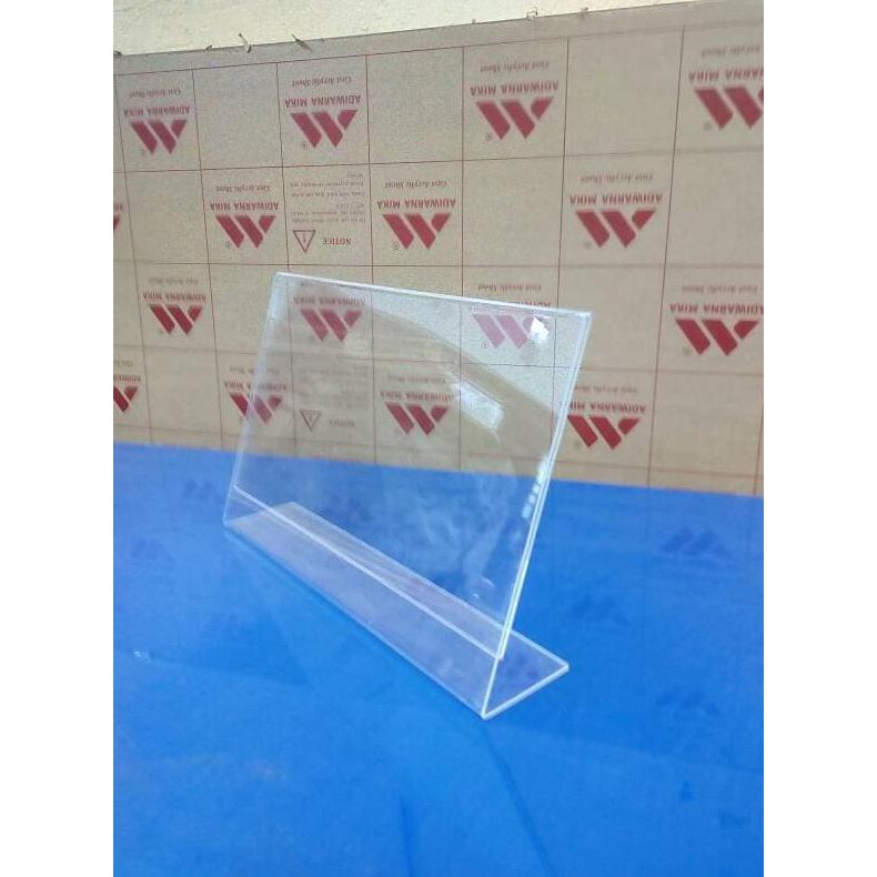 Jual Acrylic Tentcard Acrylic Display Tempat Brosur Uk A Model L