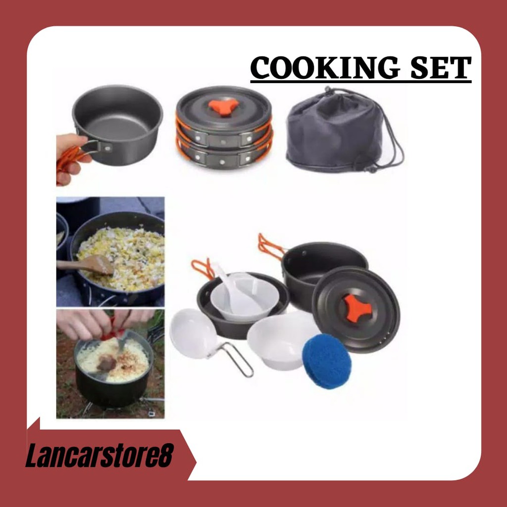 Jual Alat Masak Panci Kemping Gunung Cooking Set Ds Camping