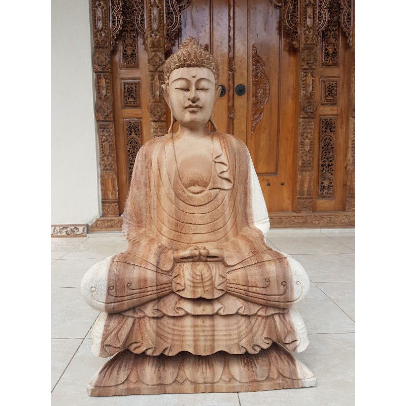 Jual Patung Buddha Meditasi 80cm Shopee Indonesia