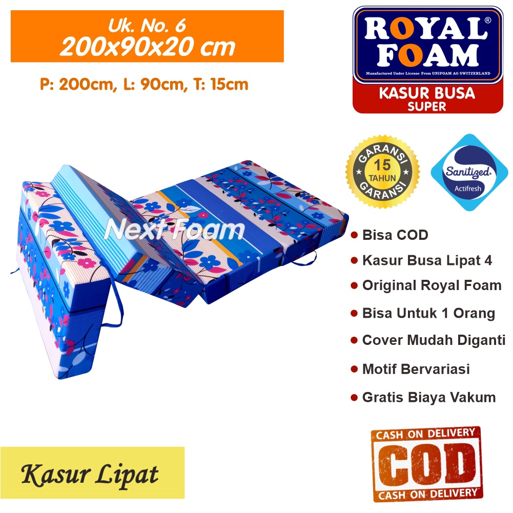 Jual Kasur Busa Lipat Royal Foam Ukuran No X X Cm Tebal Cm