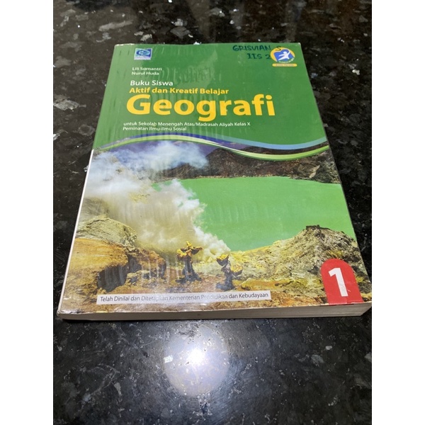 Jual Buku Geografi Kelas X Sma Grafindo Kurikulum Revisi