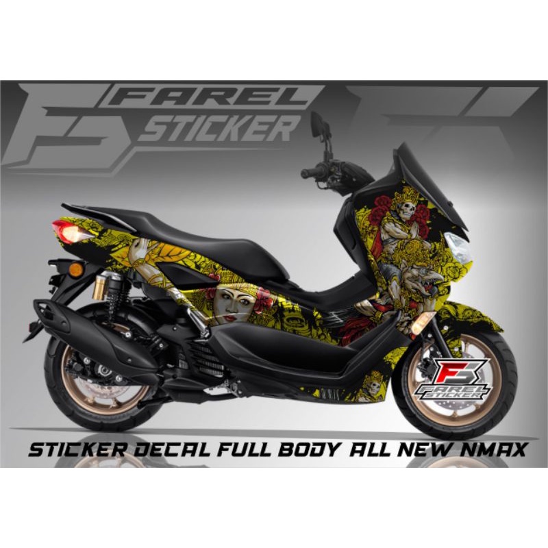 Jual Sticker Decal Variasi Berkarakter Untuk Motor Yamaha Nmax New Full