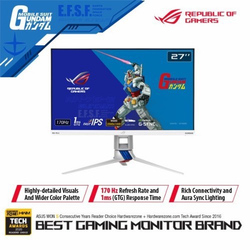 Jual Asus Rog Strix Xg Q G Gundam Edition Wqhd Ips Hz Speaker