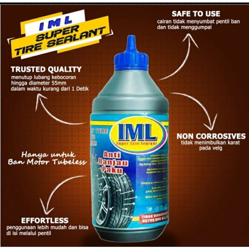 Jual Iml Cairan Ban Tubeless Tubless Anti Bocor Tire Tyre Sealant Ml