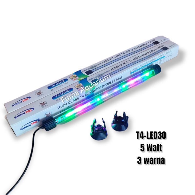 Jual Lampu Celup Aquarium Aquascape Sakkai Pro T Led Warna Watt