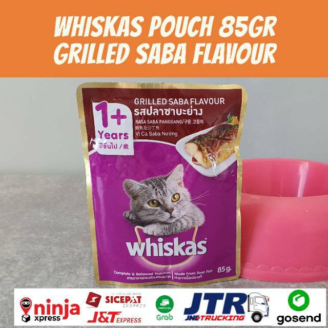 Jual Whiskas Pouch Grilled Saba 80gr Makanan Kucing Dewasa Sachet Basah