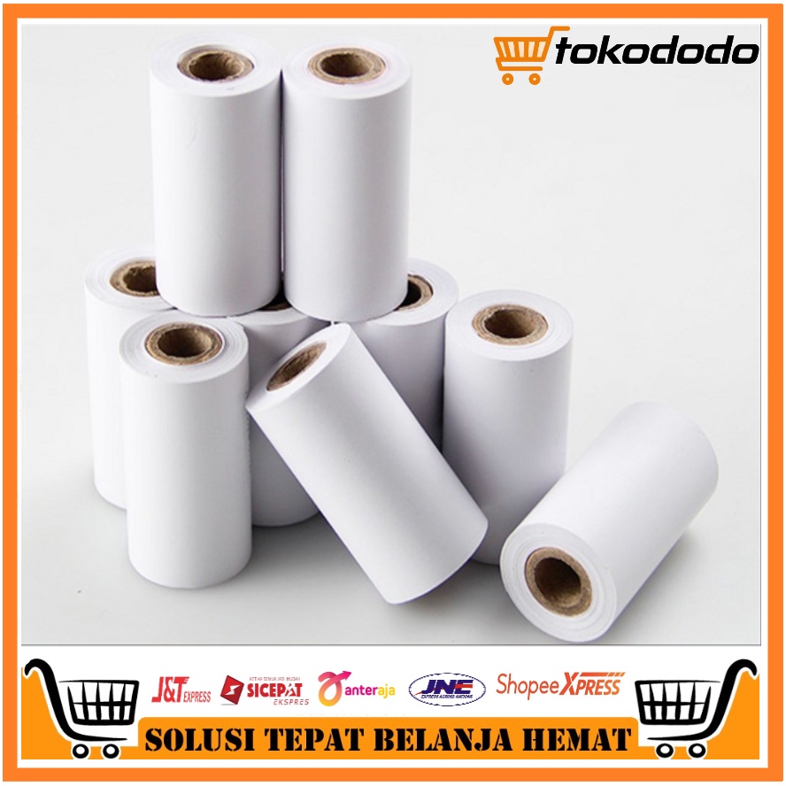 Jual Kertas Kasir Struk Kertas Thermal 57x30 MM Shopee Indonesia