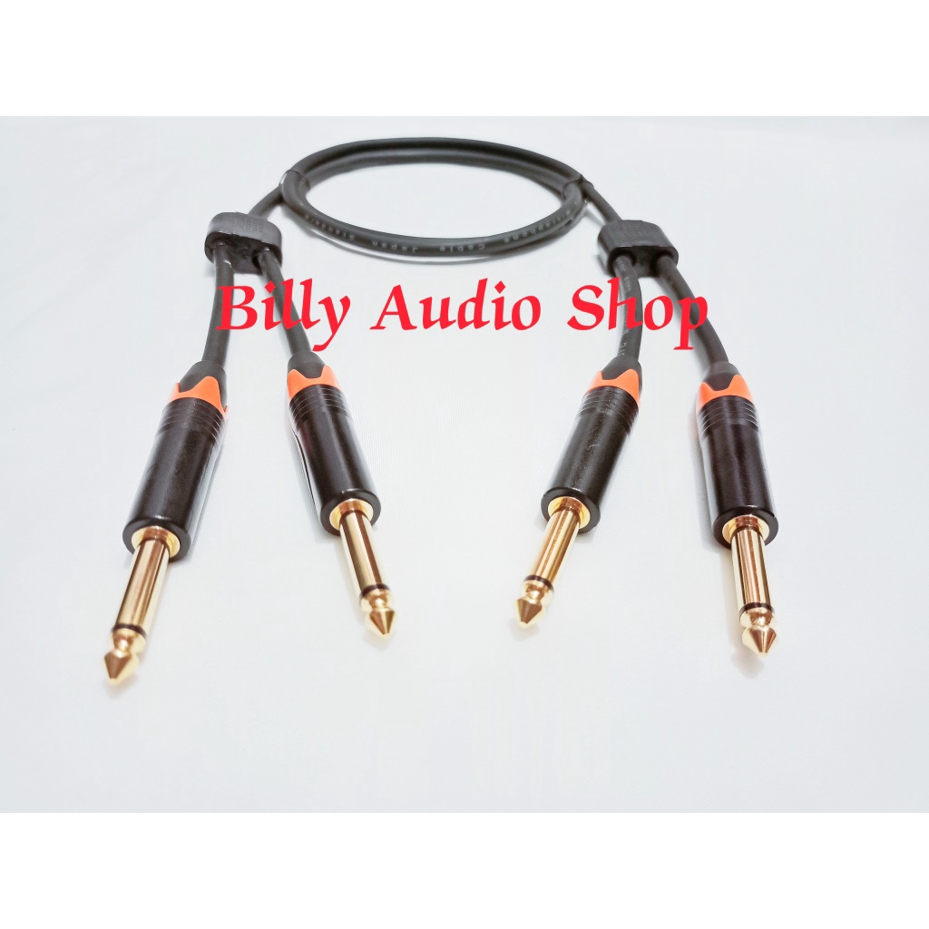 Jual KABEL AUDIO JACK AKAI MONO CABANG KE JACK AKAI MONO CABANG 50CM