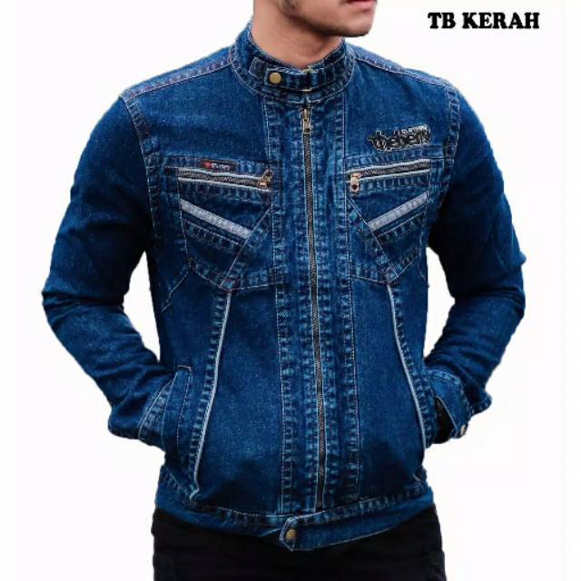 Jual JAKET JEANS PREMIUM JAKET PRIA JAKET BIKER JAKET LEpIS