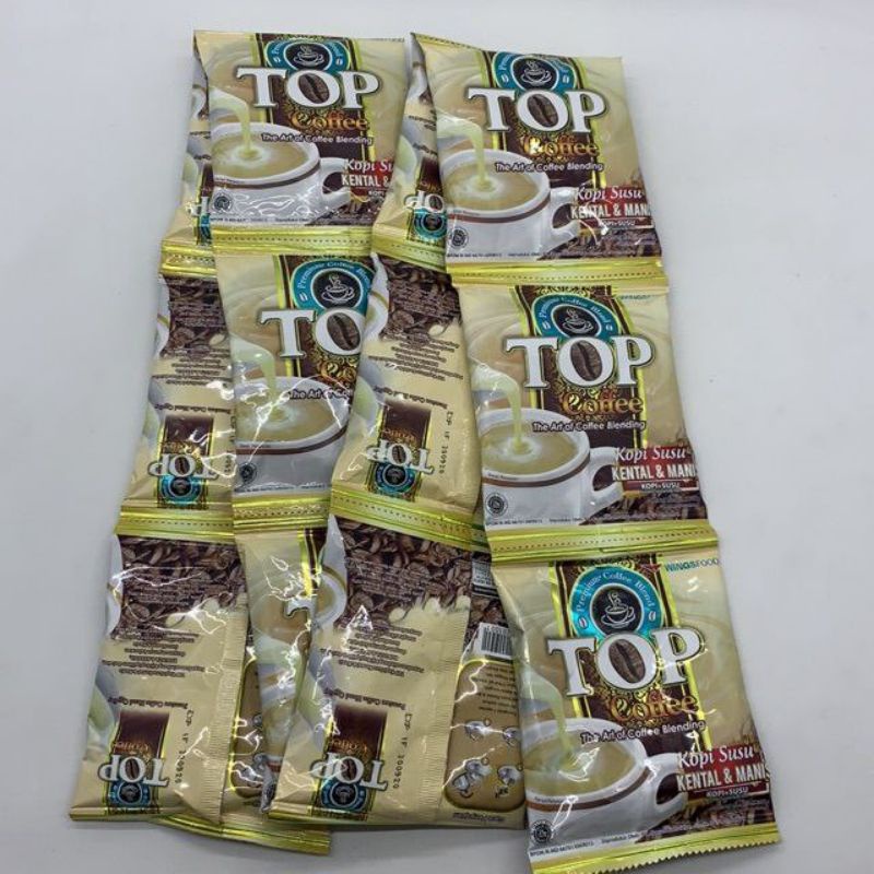 Jual KOPI TOP COFFEE SKM SUSU KENTAL MANIS TOP KOPI RENCENG ISI