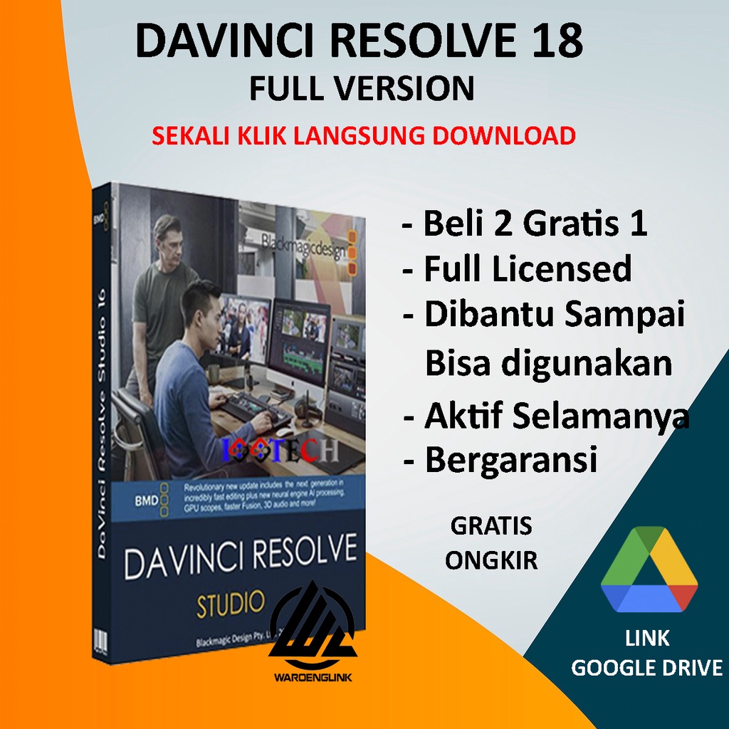 Jual Wl DAVINCI RESOLVE 18 FULL VERSION Shopee Indonesia