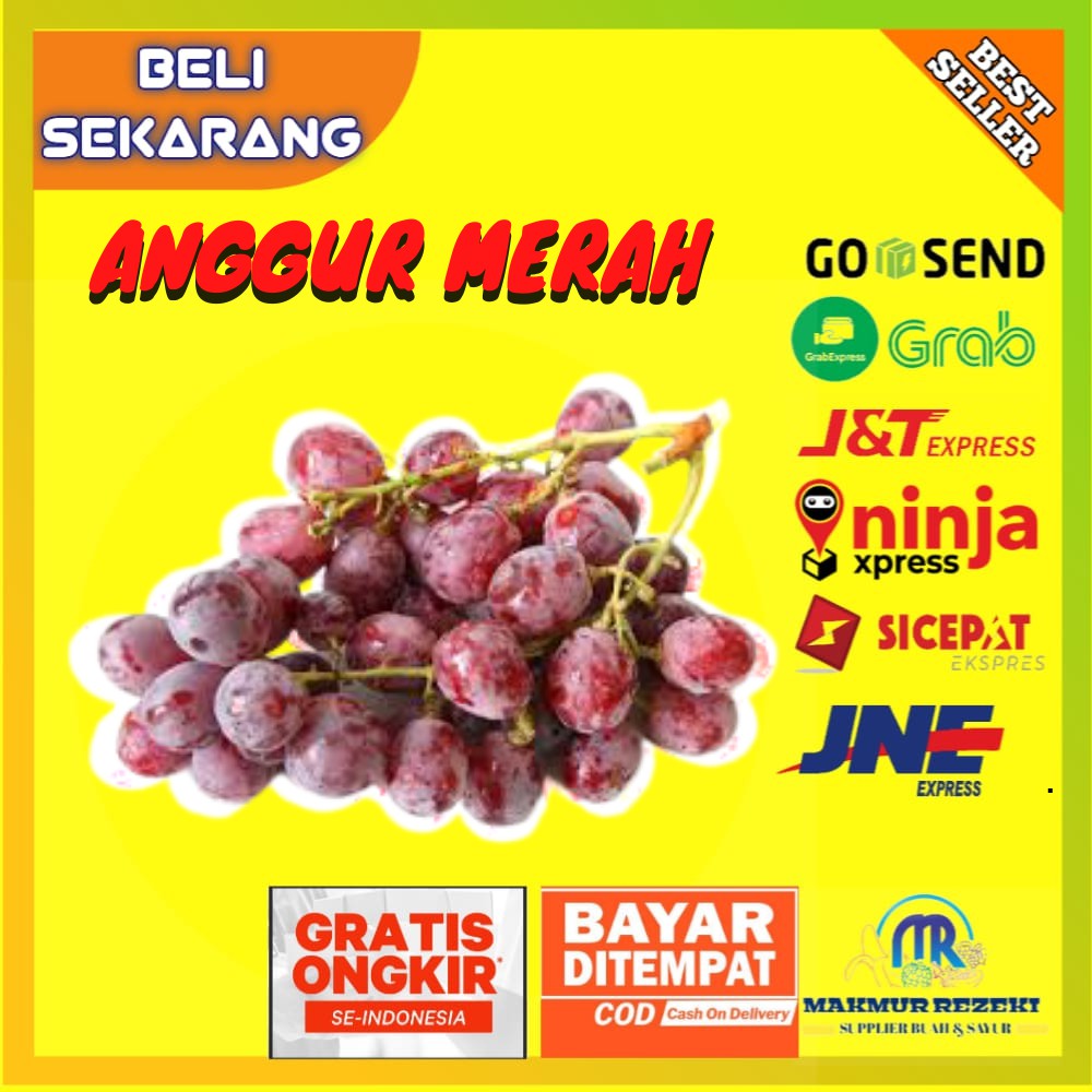 Jual Buah Buahan Anggur Merah Red Globe Import Fresh Segar Kg Per