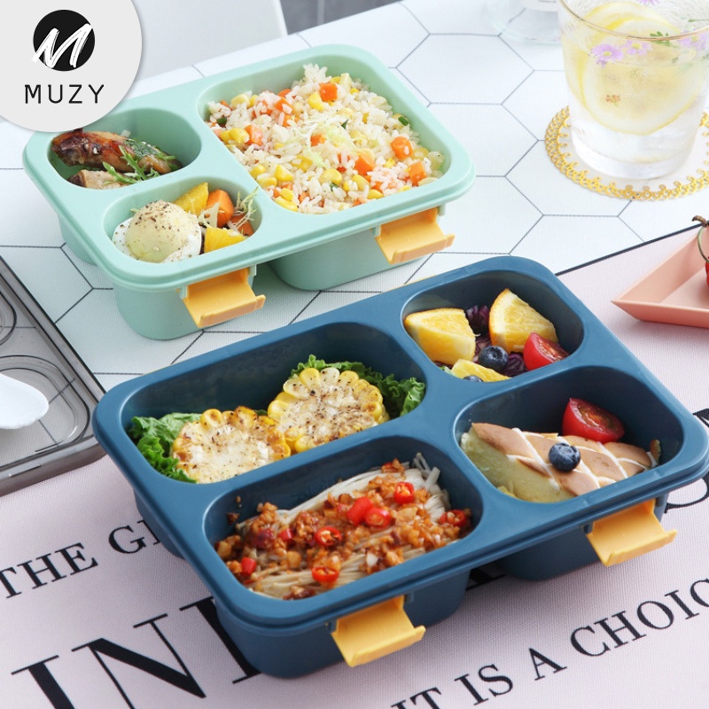 Jual Muzy Kotak Makan Tempat Bekal Makan Siang Bento Lunch Box Tempat