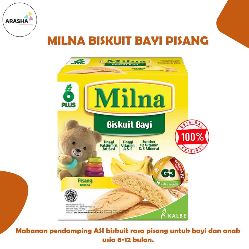 Jual Milna Biskuit Bayi Gr Usia Bulan Original Beras Merah