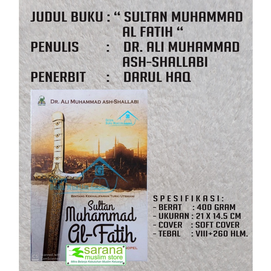 Jual Buku Sultan Muhammad Al Fatih Sang Penakluk Konstantinopel