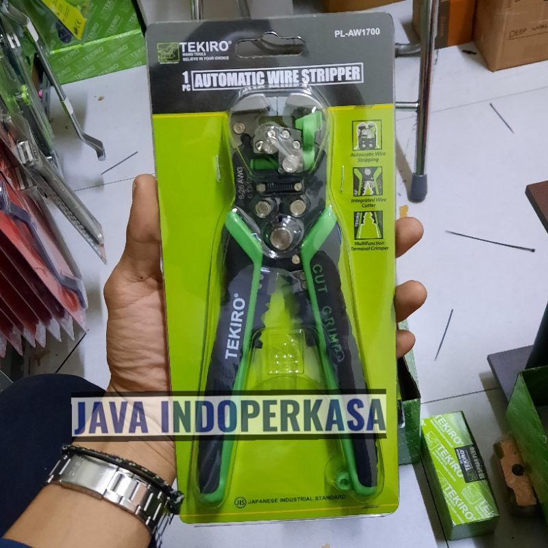 Jual Tang Kupas Kabel Otomatis TEKIRO PL AW1700 Automatic Wire Stripper