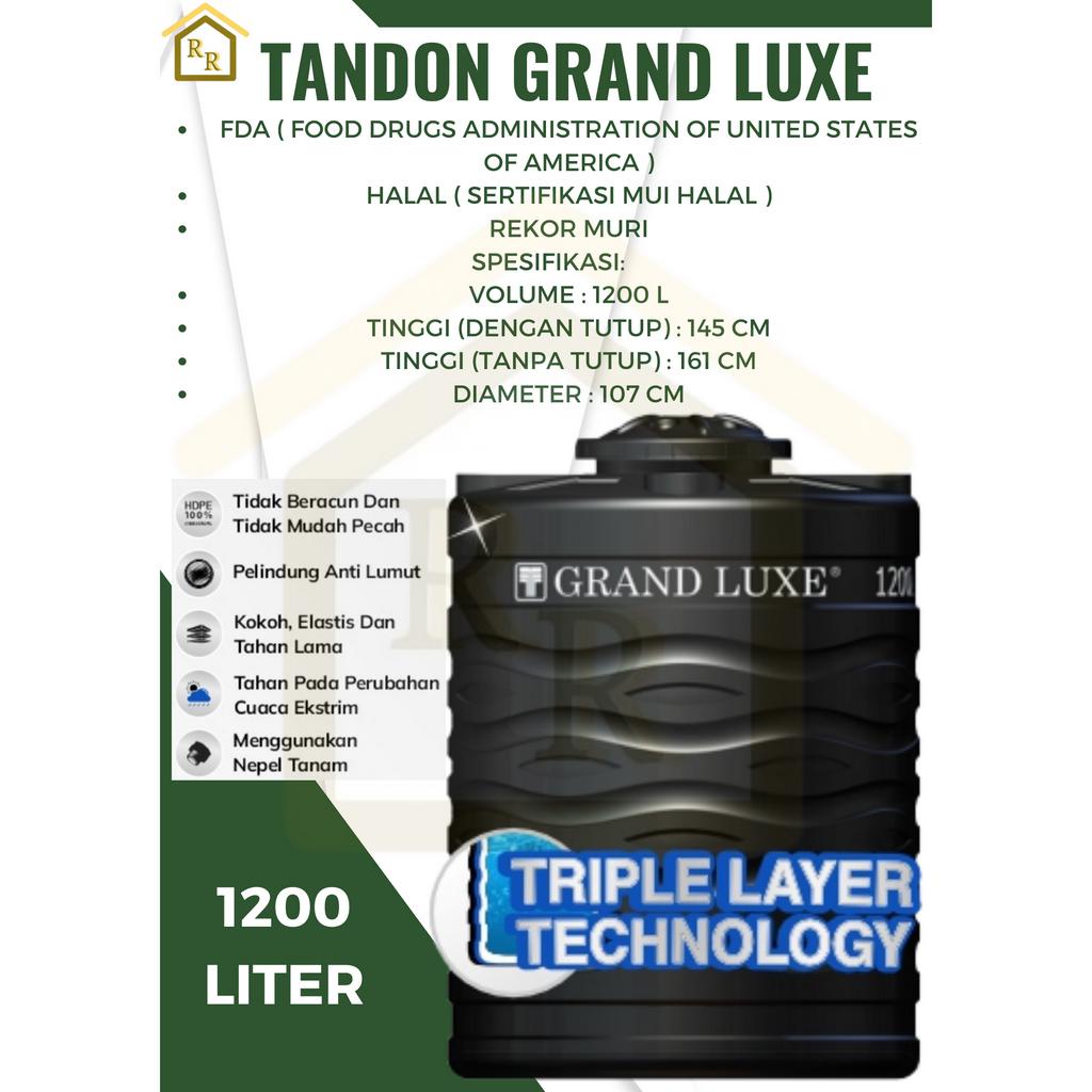 Jual TANGKI TANDON TOREN AIR GRAND LUXE 1200 1200 LITER READY