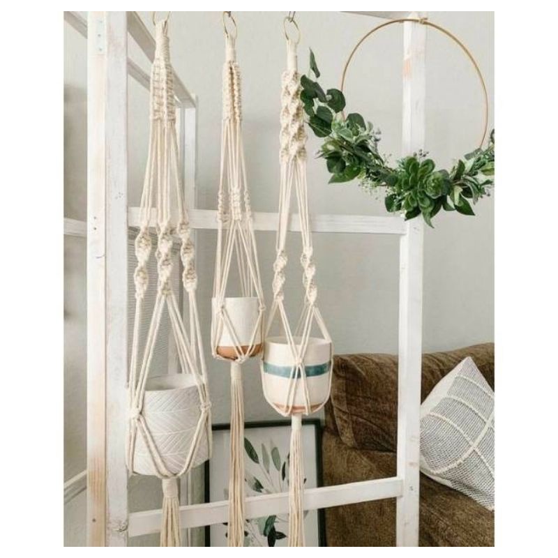 Jual Tali Gantungan Tanaman Macrame Plant Hanging Murah Shopee