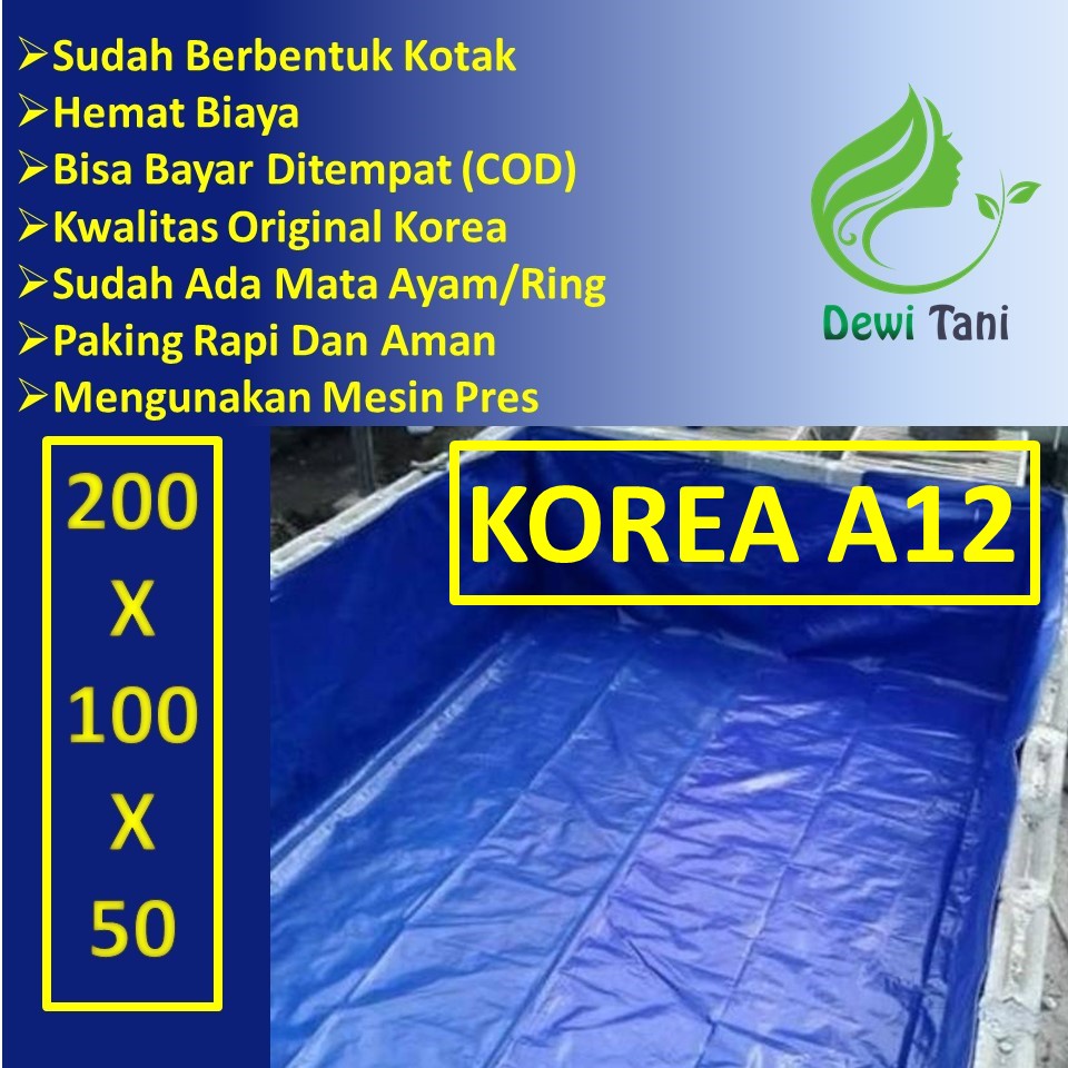 Jual Kolam Terpal Kotak Bioflok A Ukuran X X Meter Korea Shopee