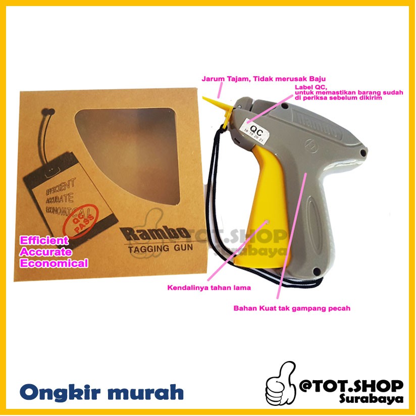 Jual Rambo Tag Gun Alat Tembak Pemasang Label Bandrol Harga Hang Tag