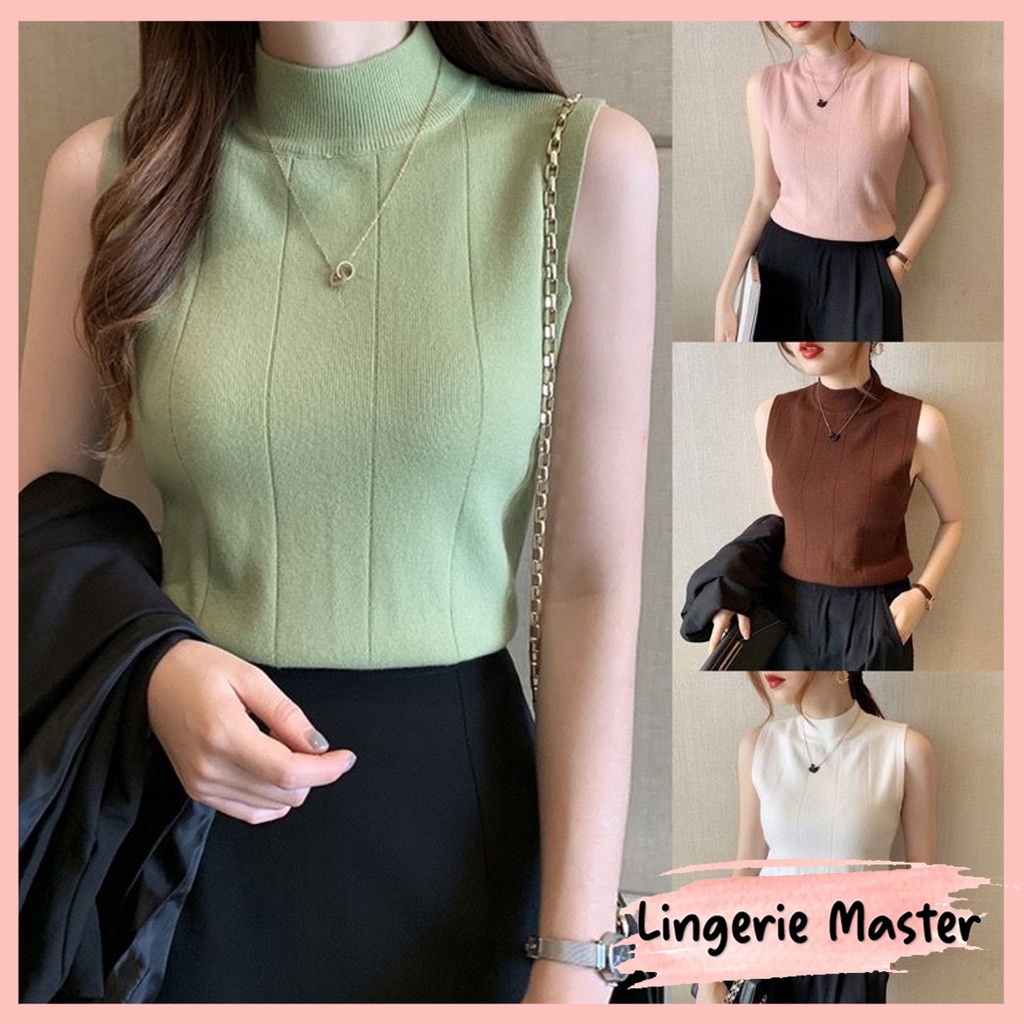 Jual Lingerie Master T Sleeveless Knit Top Import Turtle