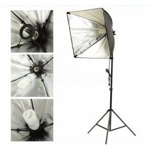 Jual Paket Studio Foto Light Stand M Softbox Socket E Lampu