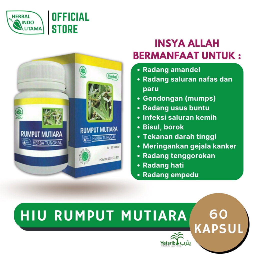 Jual HIU Rumput Mutiara 60 Kapsul Shopee Indonesia