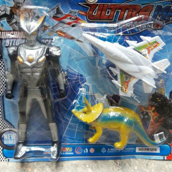 Jual Fr Mainan Super Ultraman Lengkap Dengan Dinosaurus Dan Pesawat