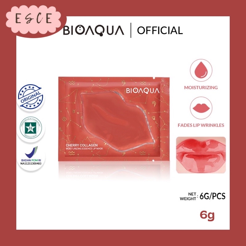 Jual ESCE BIOAQUA SHEET MASK 10X THE EFFECT EYE LIP MASK CHERRY