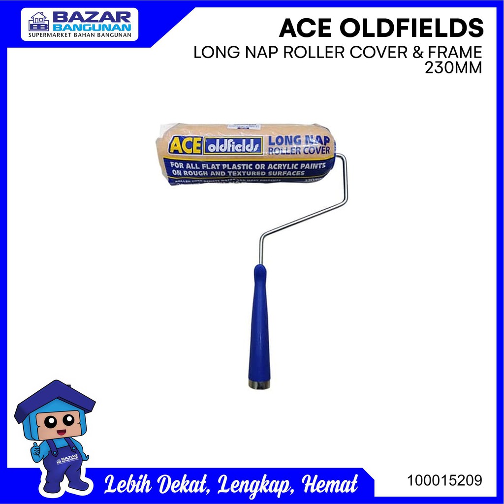 Jual Ace Oldfields Kuas Roll Rol Cat Paint Roller Brush Tembok Long