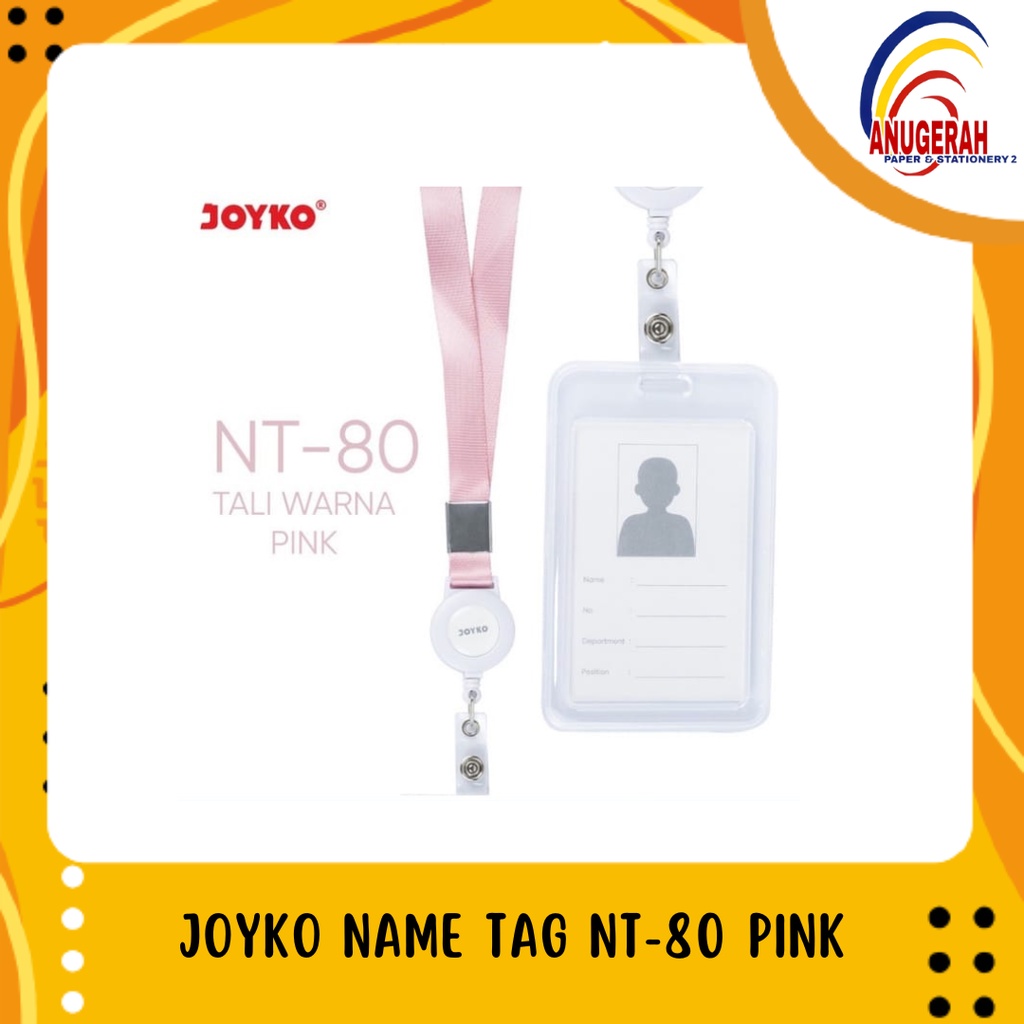 Jual Name Tag Tanda Pengenal Lanyard JOYKO NT 80 PCS Shopee