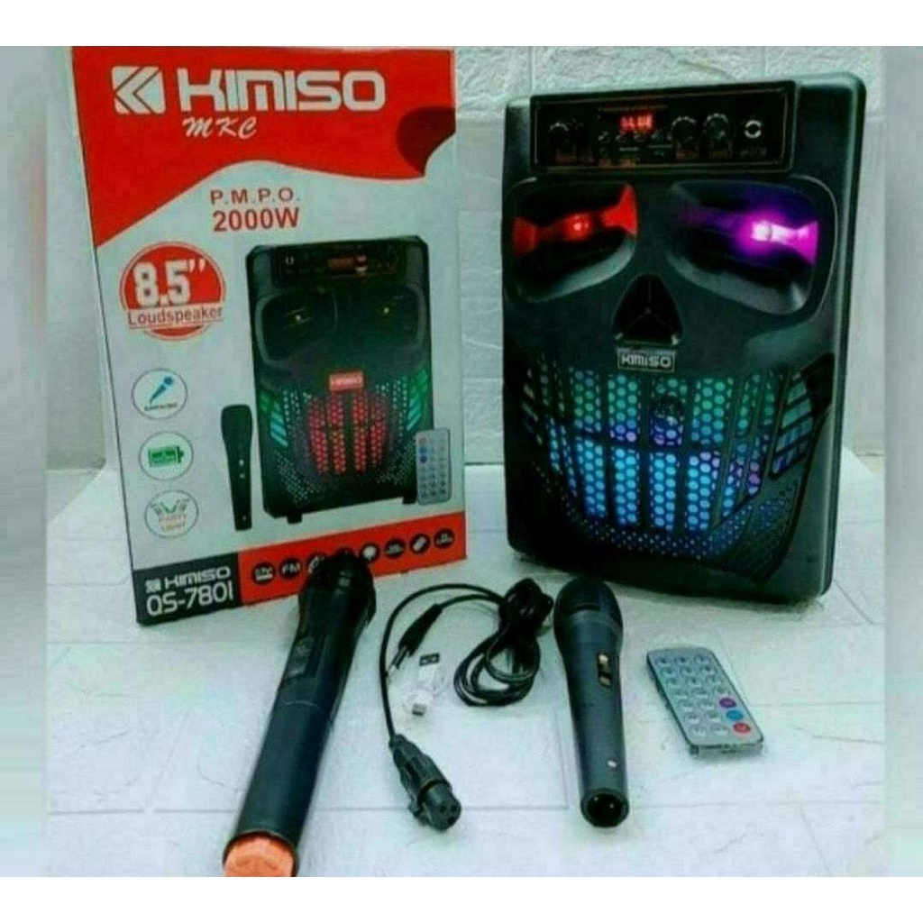 Jual Speaker Bluetooth Karaoke KIMISO QS 7801 8 8 Inch Plus Mic Karaoke